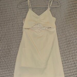 Beach Riot Cream Cutout Dress